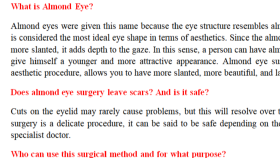 almond eye surgery