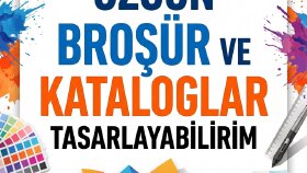 markanız için özgün broşür, katalog vs hazırlarım