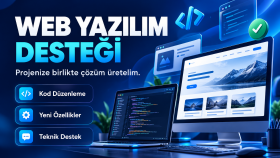  web yazılım konusunda destek olabilirim