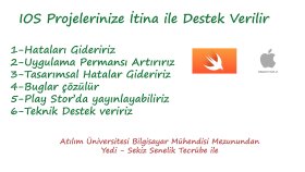 ios projenizdeki hataları çözerim