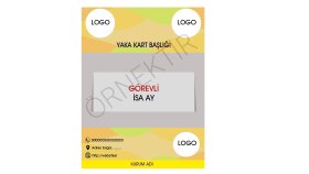 Yaka kartı tasarım örneği