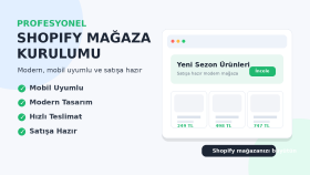 Shopify e-ticaret mağazası kurarım