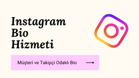 takipçi ve müşteri odaklı Instagram bio yazabilirim