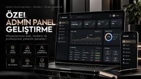 modern ve profesyonel admin panel geliştiririm