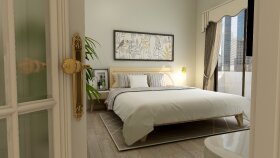 Daire Yatak odası ve Salon Tasarımı