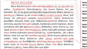 Rusça çeviri kitap metin editörlüğü
