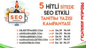 5 adet premium sitede tanıtım
