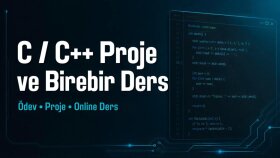 C ve C++ projelerinizi yapar, birebir ders veririm