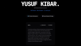 Yusuf Kibar Portfolyo Web Sitesi