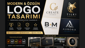 markanıza özgün ve modern logo tasarlarım