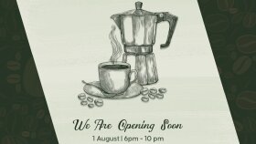 Coffe shop açılış tasırımı