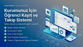 kurumunuz için öğrenci kayıt ve takip sistemi geliştiririm