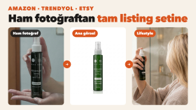 Amazon ve Trendyol için ürün görseli seti hazırlarım