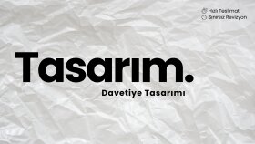 özel günleriniz için modern tasarımlar yaparım