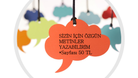 sizin için her alanda özgün metinler yazabilirim