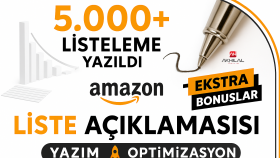 Amazon ürünlerinizi SEO uyumlu şekilde listeliyorum