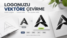 logonuzu vektörel hale çeviririm