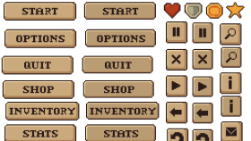 Pixel art oyun için UI tasarımı