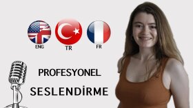 üç dilde profesyonel seslendirme yapıyorum