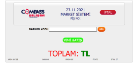 Son kullanıcı isteği üzerine oluşturulan Market yazılımı