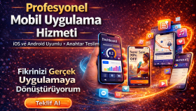 profesyonel ve anahtar teslim mobil uygulama geliştiririm