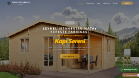 Kereste fabrikası için modern bir web sitesi