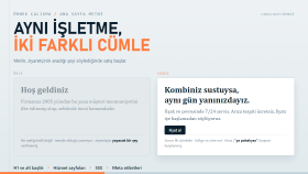 Web Sitesi Ana Sayfa Metni - Önce / Sonra