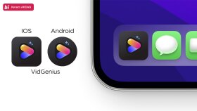 VidGenius - IOS ve Android App Icon