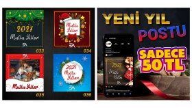 Yeni yıl post tasarımı