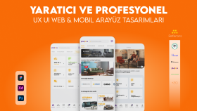 mobil app, websitesi, e-ticaret arayüz tasarımları yaparım