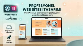 WordPress ve Elementor ile profesyonel web site tasarlarım