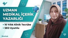 10 yıllık klinik tecrübeyle  medikal makaleler yazabilirim