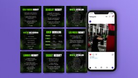 Fitness Social Media Design
