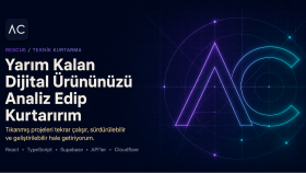 yarım kalan dijital ürününüzü analiz edip kurtarırım