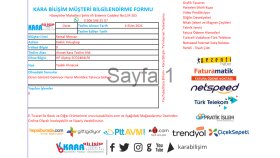 firmanıza özel antetli kağıt yada servis formunu tasarlarım