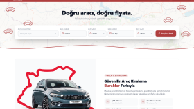 Araç kiralama tanıtım ve rezervasyon sitesi