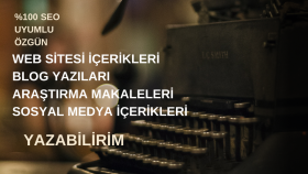 istediğiniz konuda  SEO uyumlu özgün metin yazabilirim