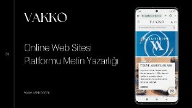 VAKKO METİN YAZARLIĞI 