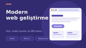 Modern ve Hızlı Web Sitesi / Web Uygulaması Geliştirebilirim
