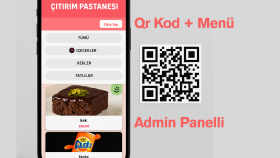 qr kodlu admin panelli dijital menü sistemi yaparım