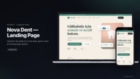 Konsept: Nova Dent Landing Page Tasarımı