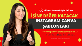instagram için başarısı kanıtlanmış Canva temalar sunarım