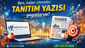 genel blog sitemde tanıtım yazınızı yayınlarım