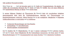Almanca Niyet Mektubu