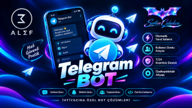 sizler için Telegram botu yapıp; teslim edebilirim