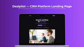 CRM Platform Landing Page | Fiyatlandırma & Carousel