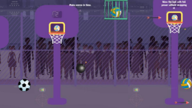 Yaratıcı kontrolleri olan bir basket oyunu!