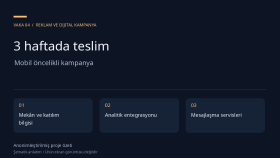 Üç haftada teslim edilen mobil kampanya uygulaması