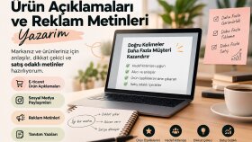 ürün açıklamaları ve reklam metinleri yazarım