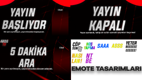 "iMOGTv" İçin Hazırlanan Twitch Tasarımları